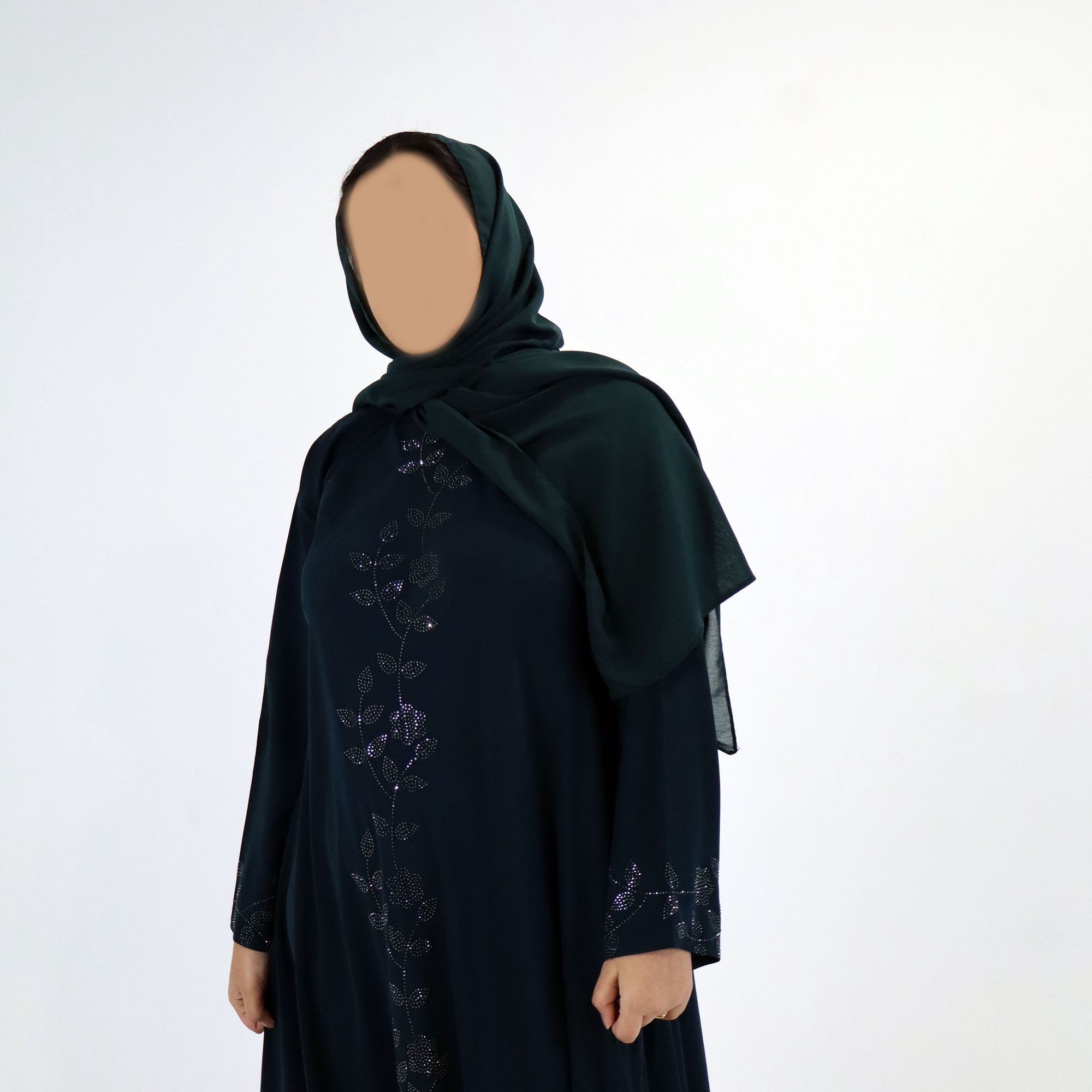 Classic Emerald Teal Abaya