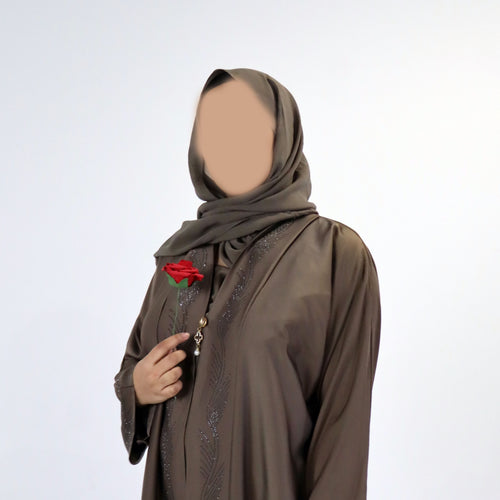 Timeless Mocha Brown Abaya