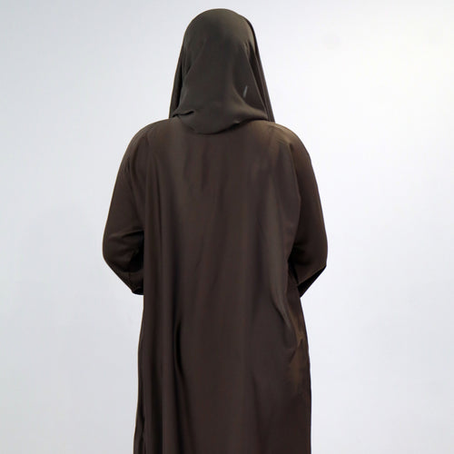 Timeless Mocha Brown Abaya