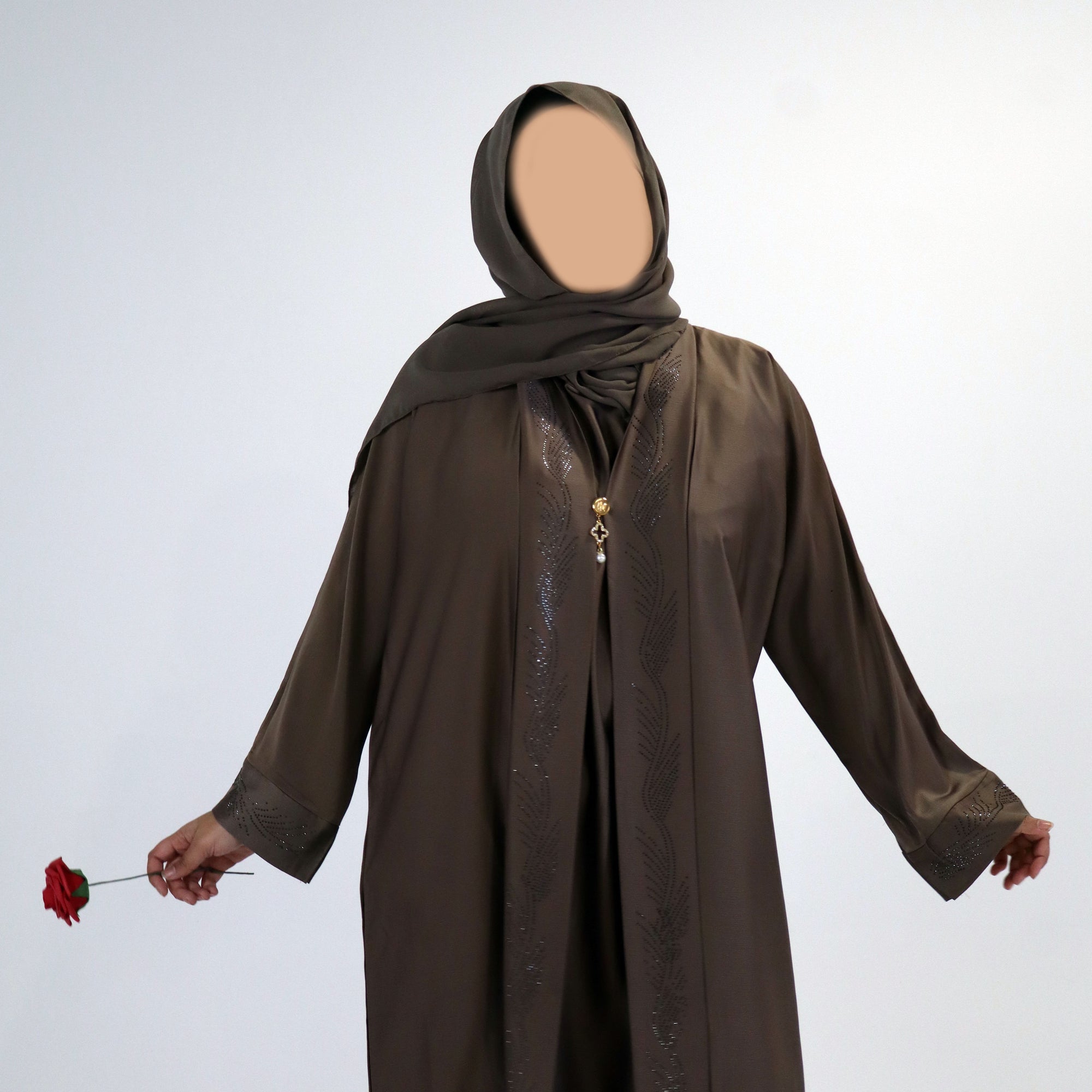 Timeless Mocha Brown Abaya